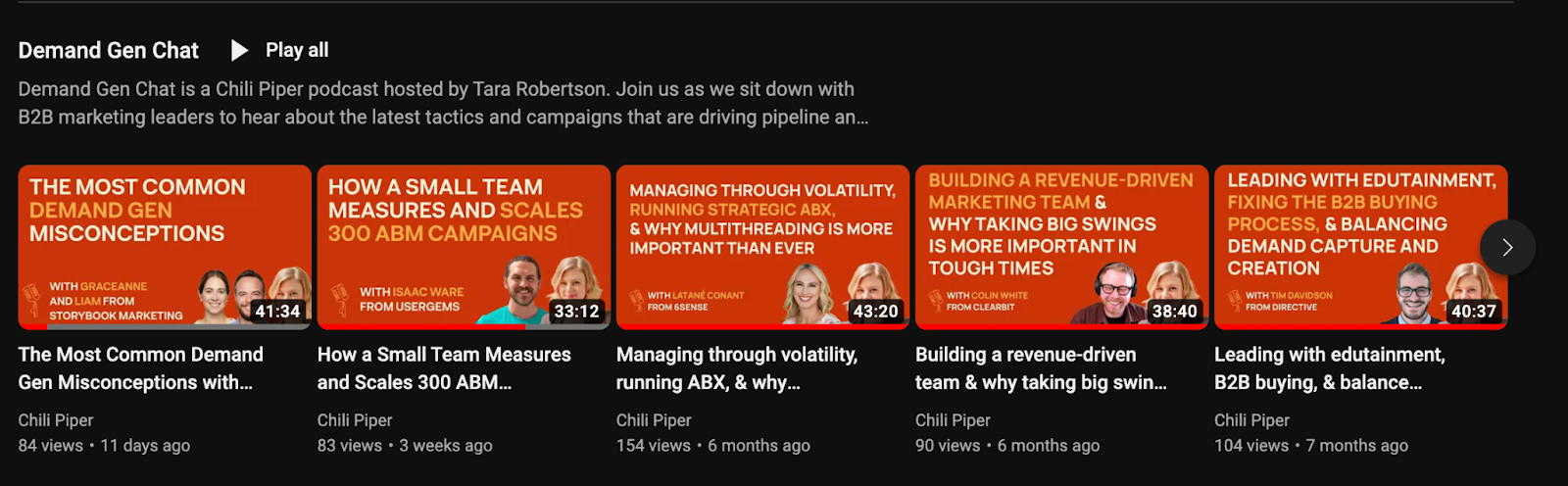 YouTube distribution