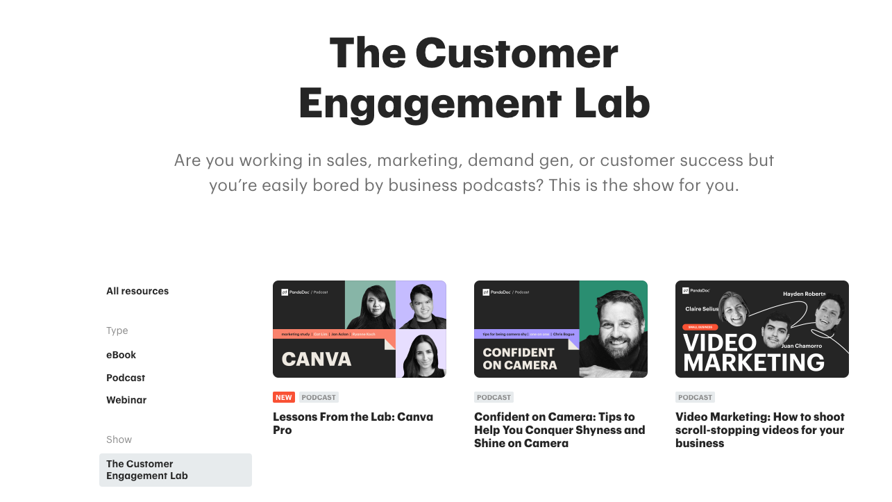 The Customer Engagement Lab podcast