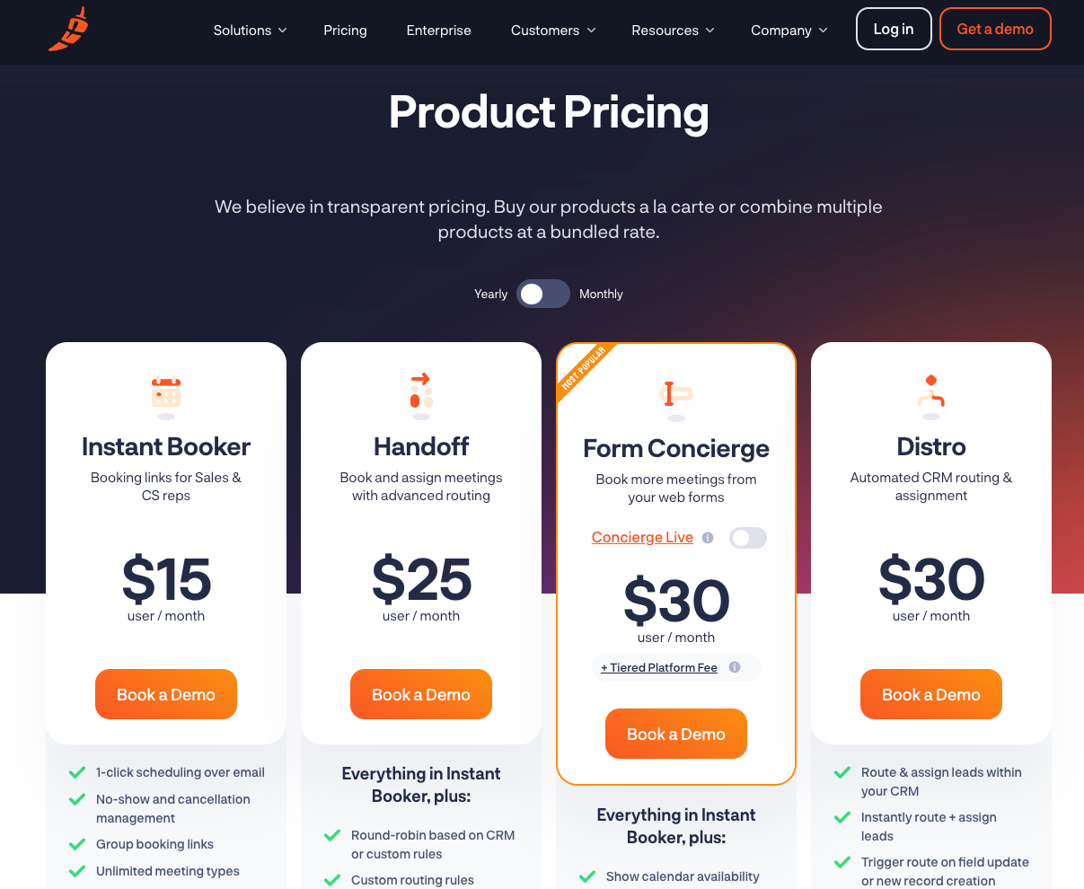 Chili Piper pricing overview