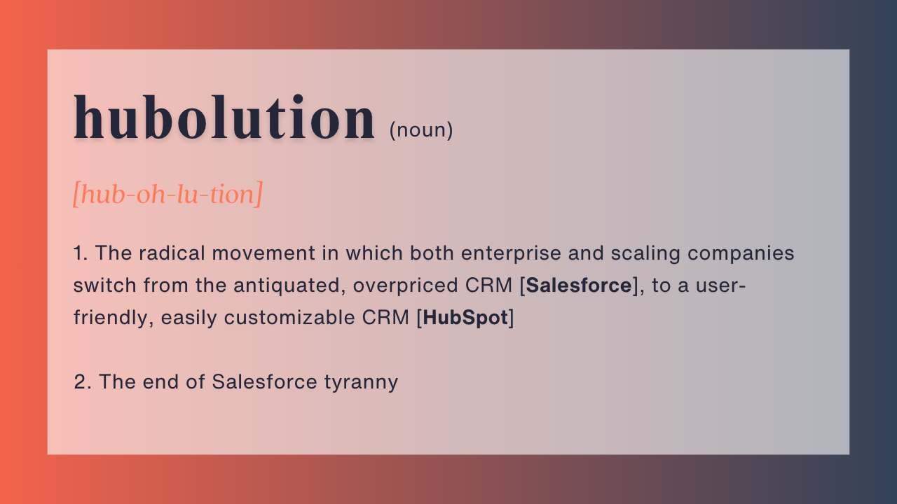 Webster's dictionary definition of Hubolution