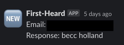 Demo requests coming in after Becc Holland's workshop