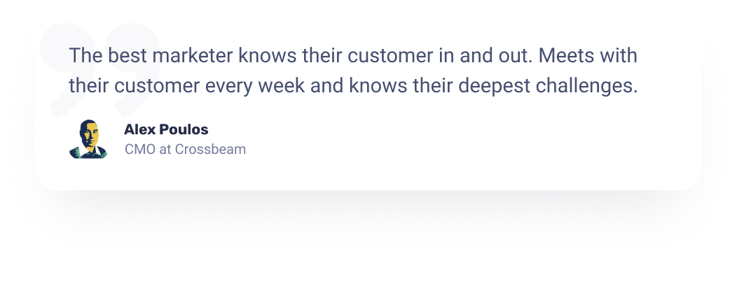 Alex Poulos, CMO at Crossbeam