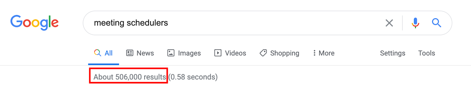 Google search results for "meeting schedulers"
