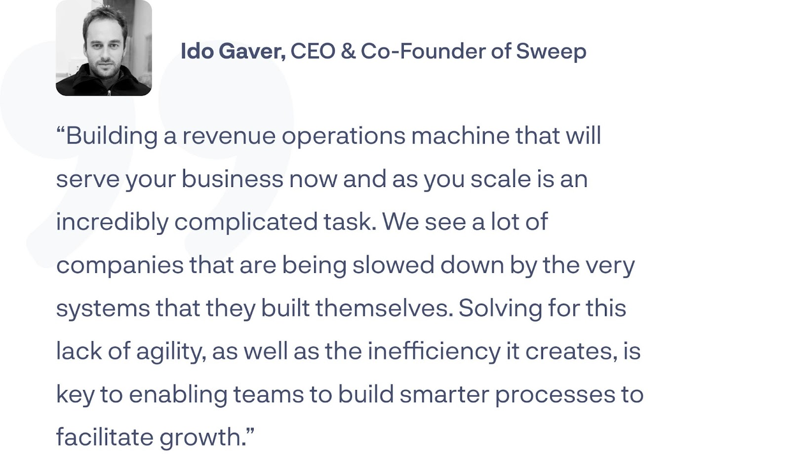 Building systems for growth