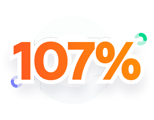 107% of inbound pipeline goals