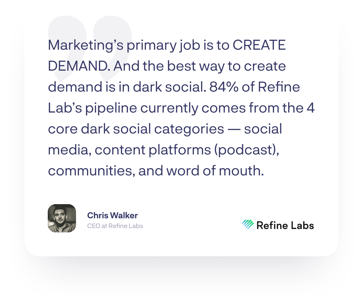 Chris Walker quote