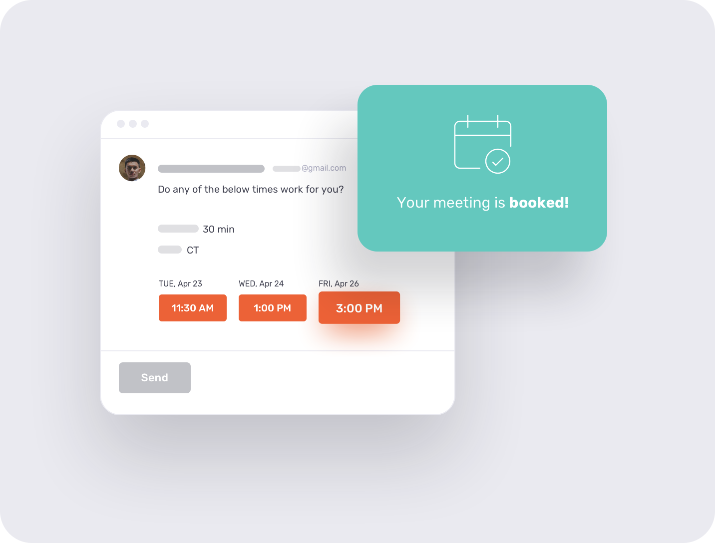 Sales automation example showing automated lead response