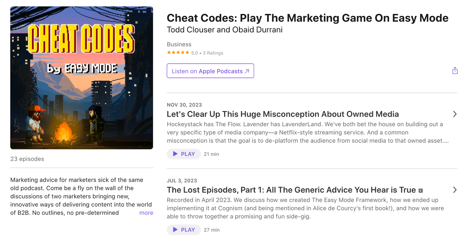 Cheat Codes