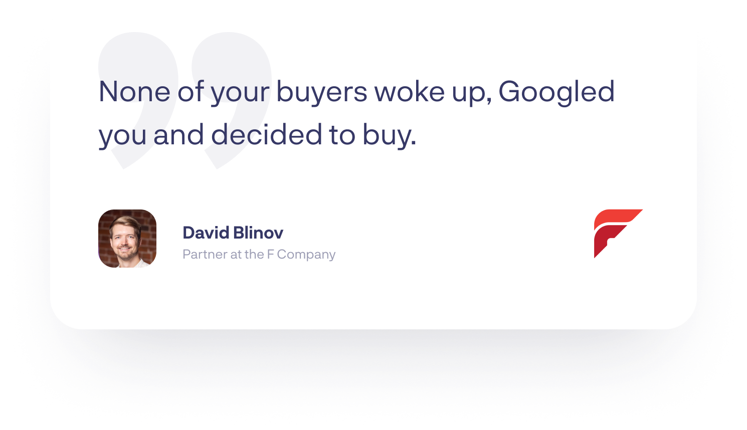 David Blinov quote