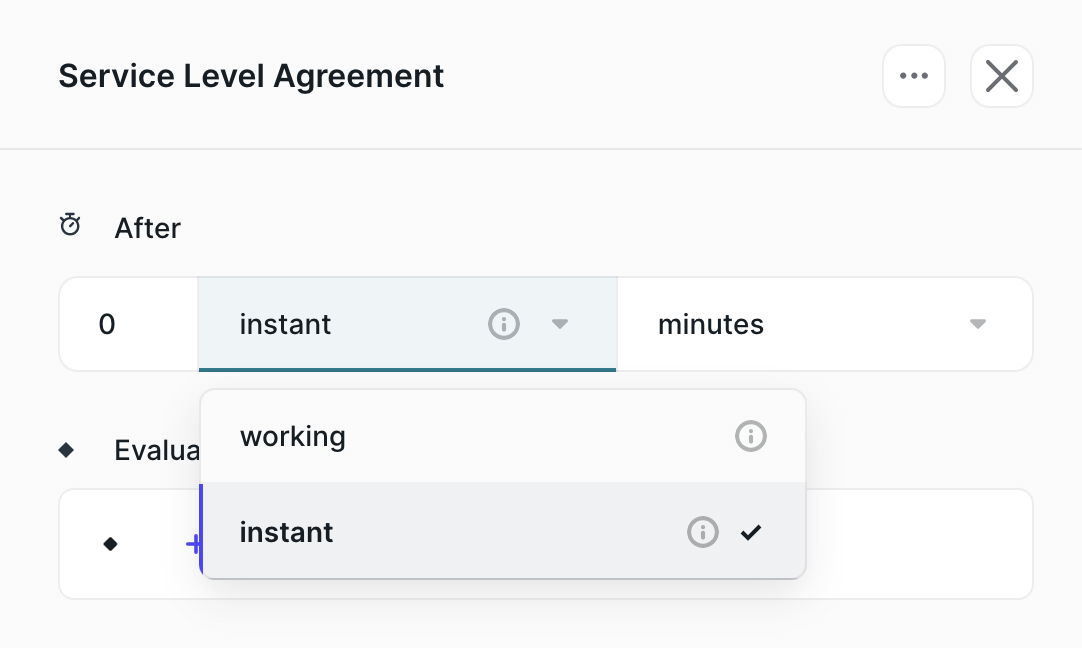 SLA working hours sync