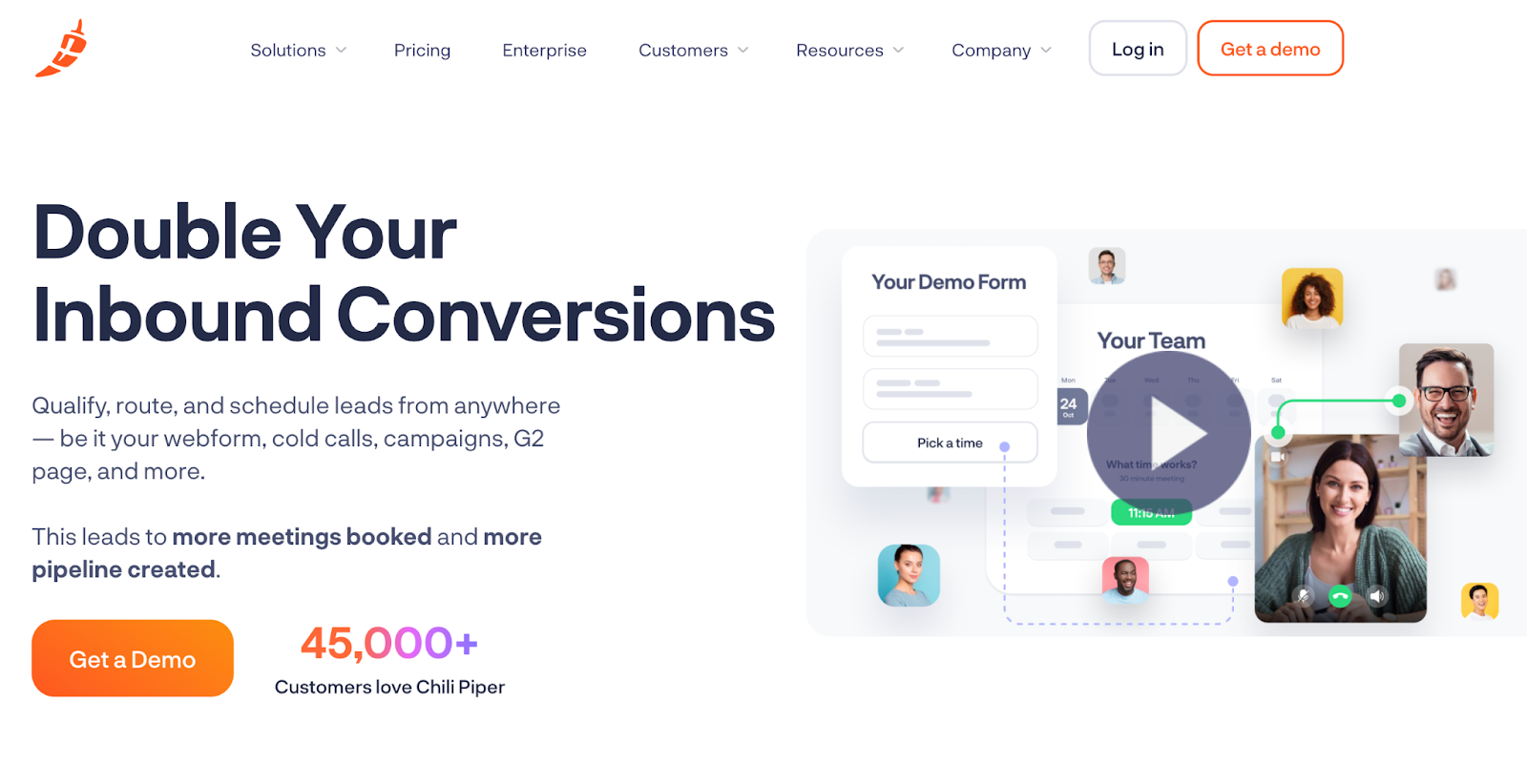 Chili Piper scheduling software
