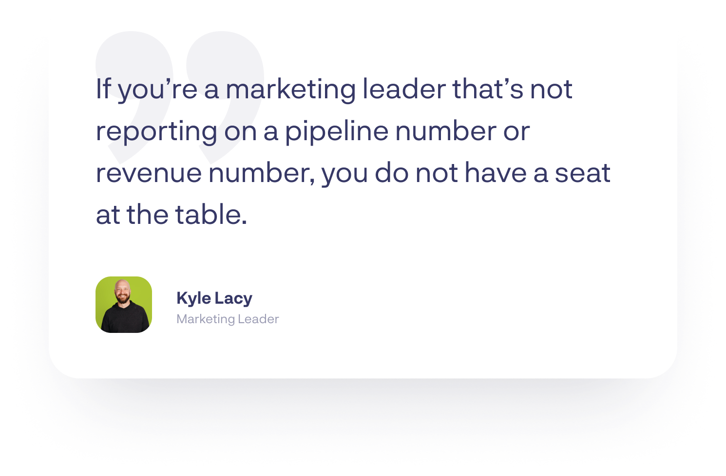 Kyle Lacy quote