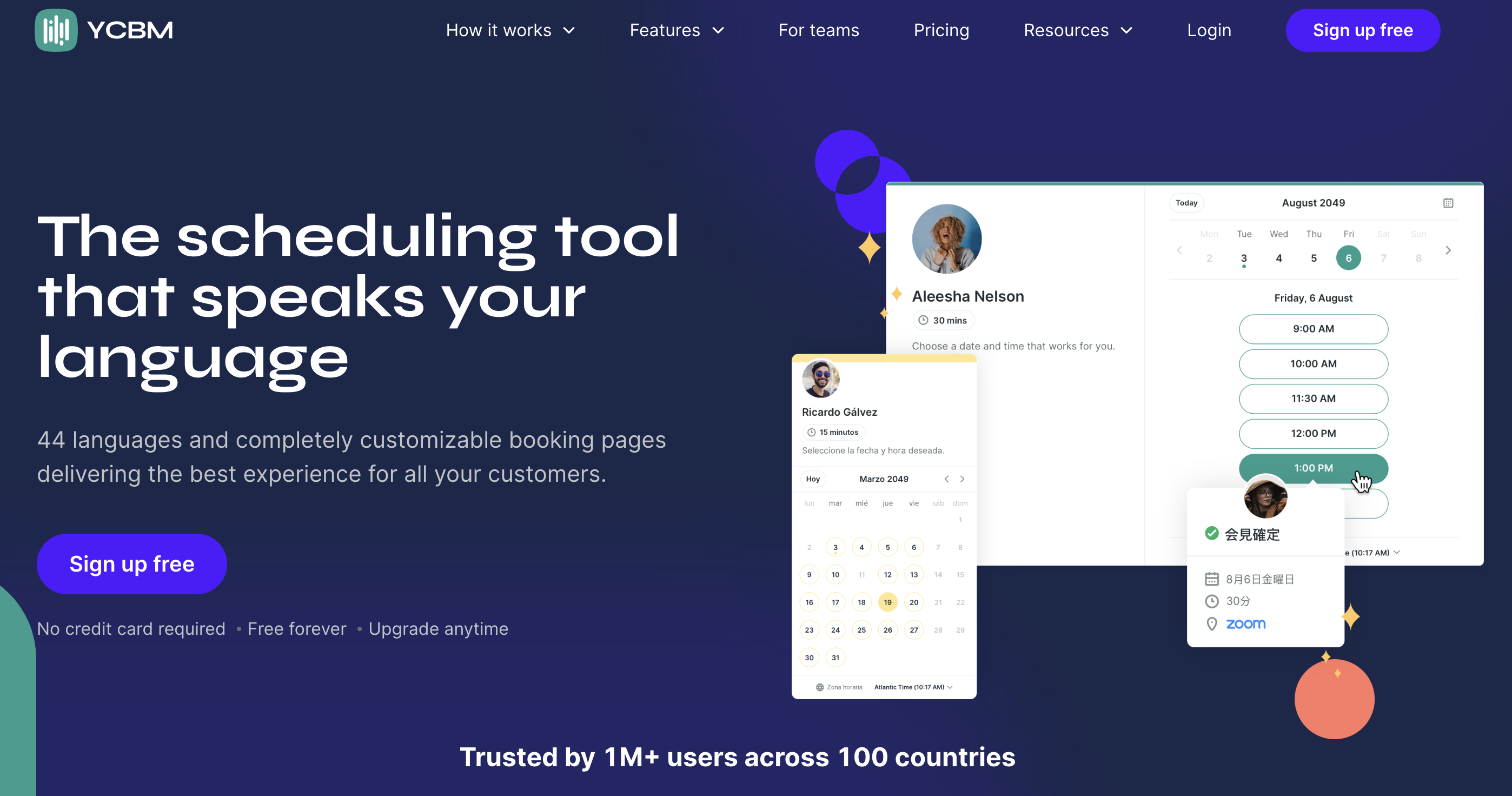 YouCanBookMe scheduling interface