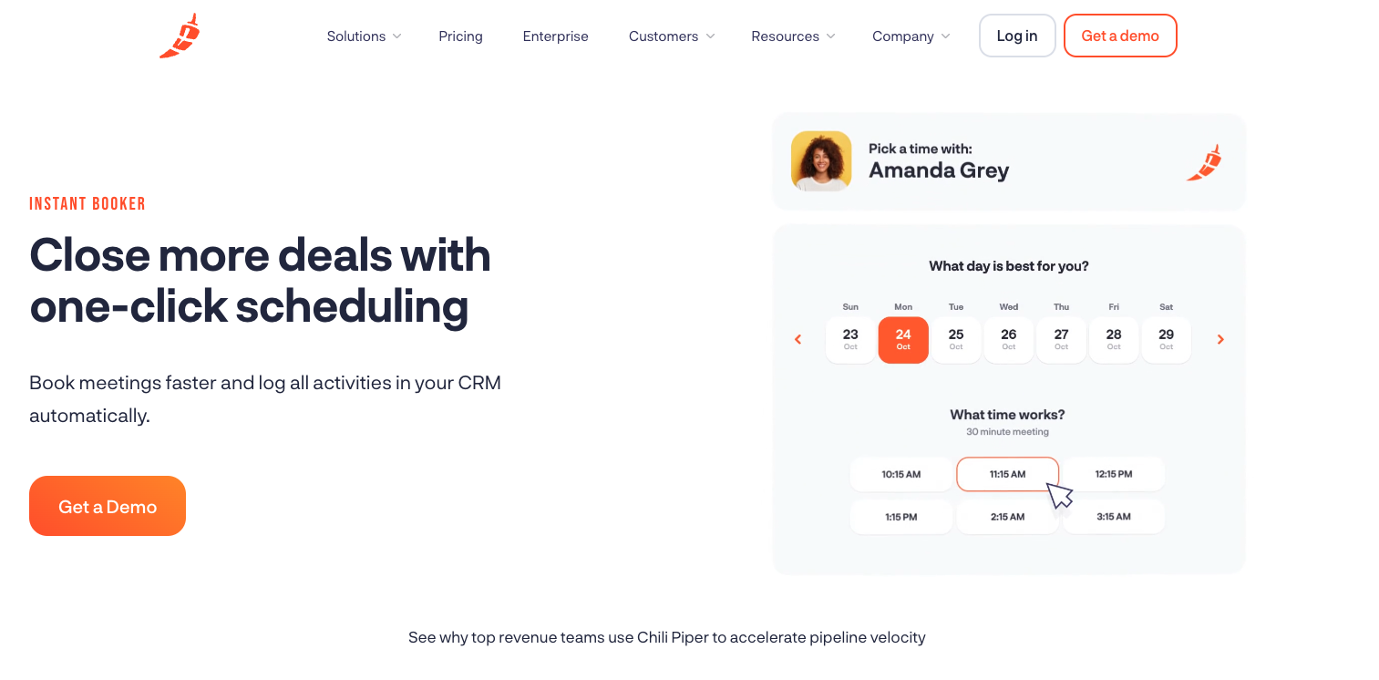 Chili Piper platform interface