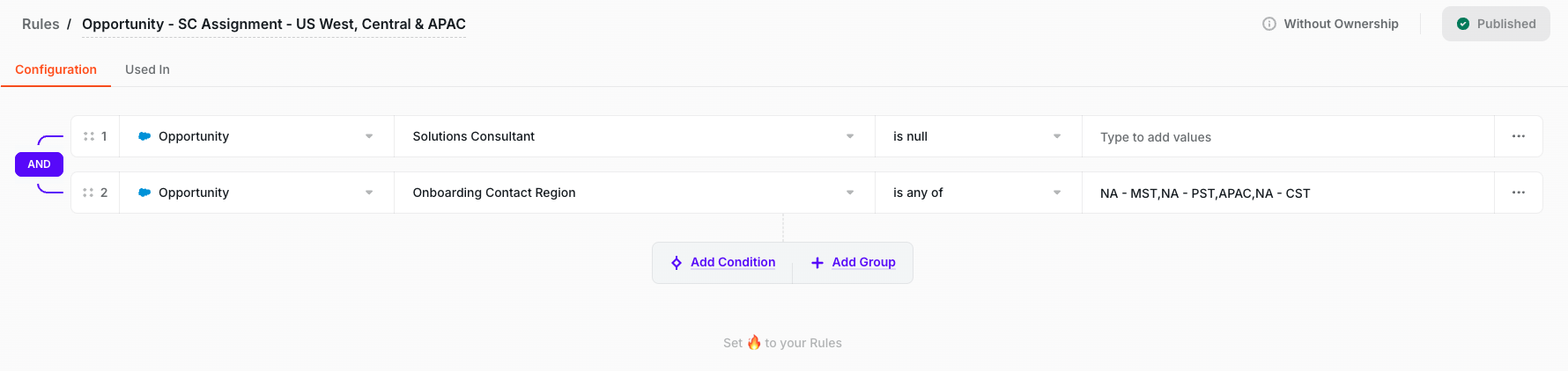 Distro assignment criteria