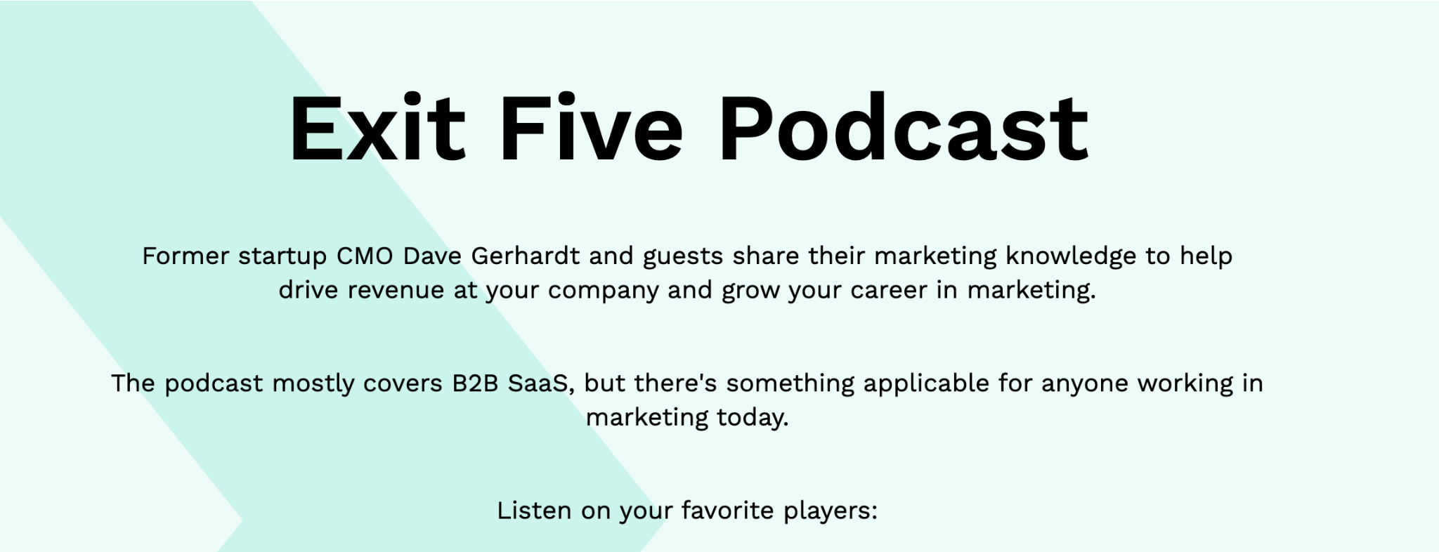 Exit Five podcast