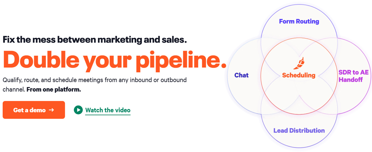 Make it easy for leads to book a demo