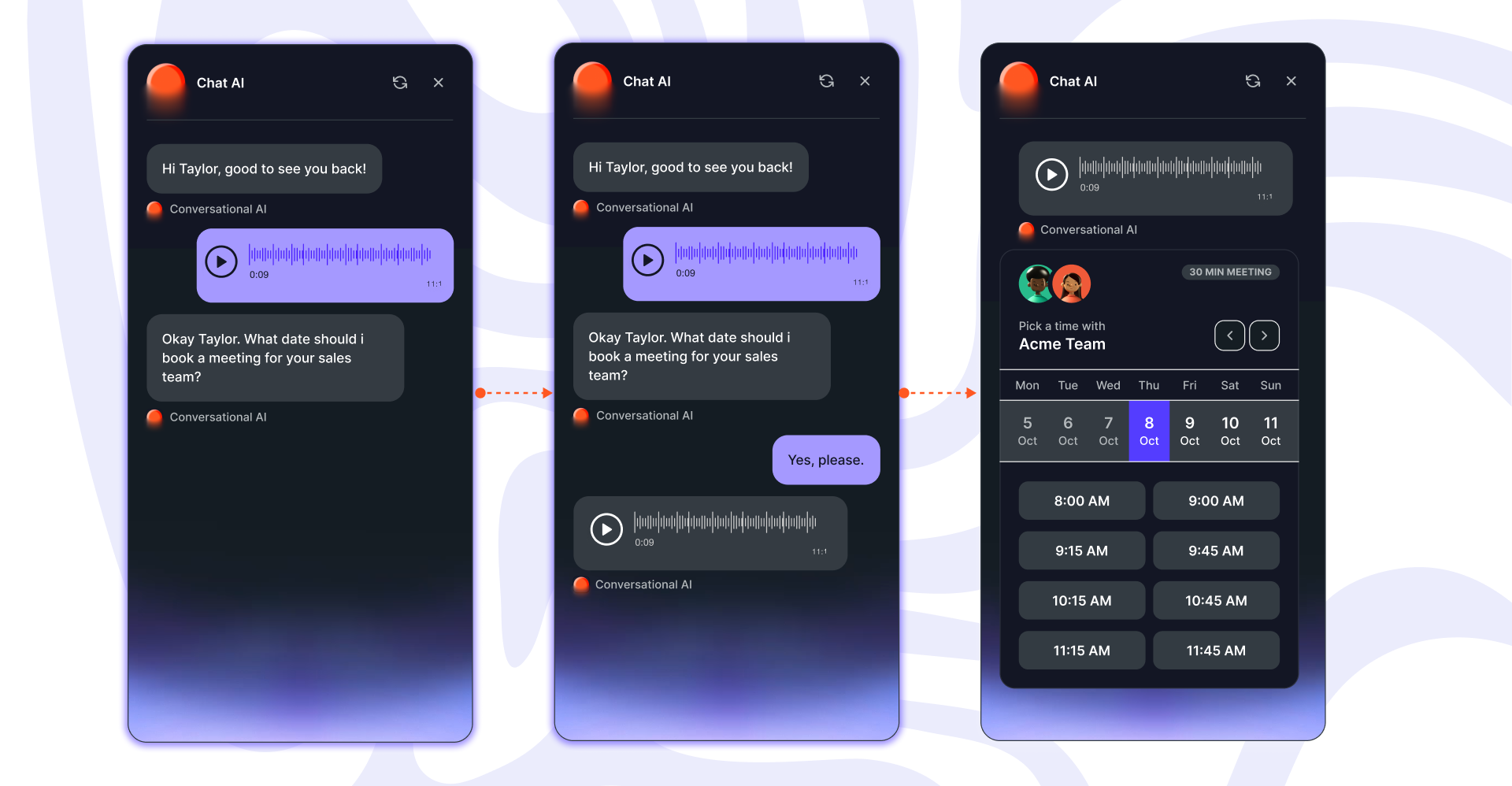 AI chatbot routes leads