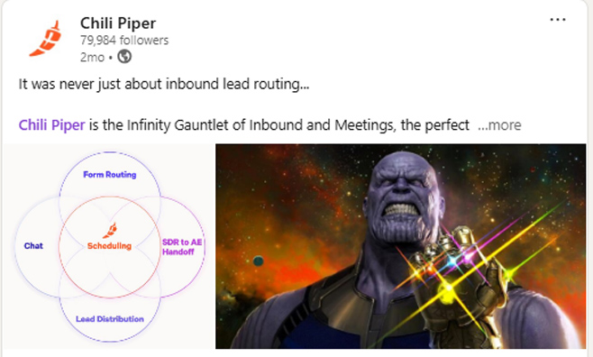 Chili Piper social media lead generation