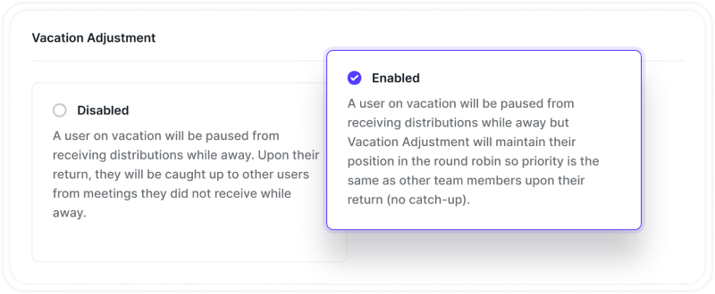 Advanced Actions - Distribution Settings