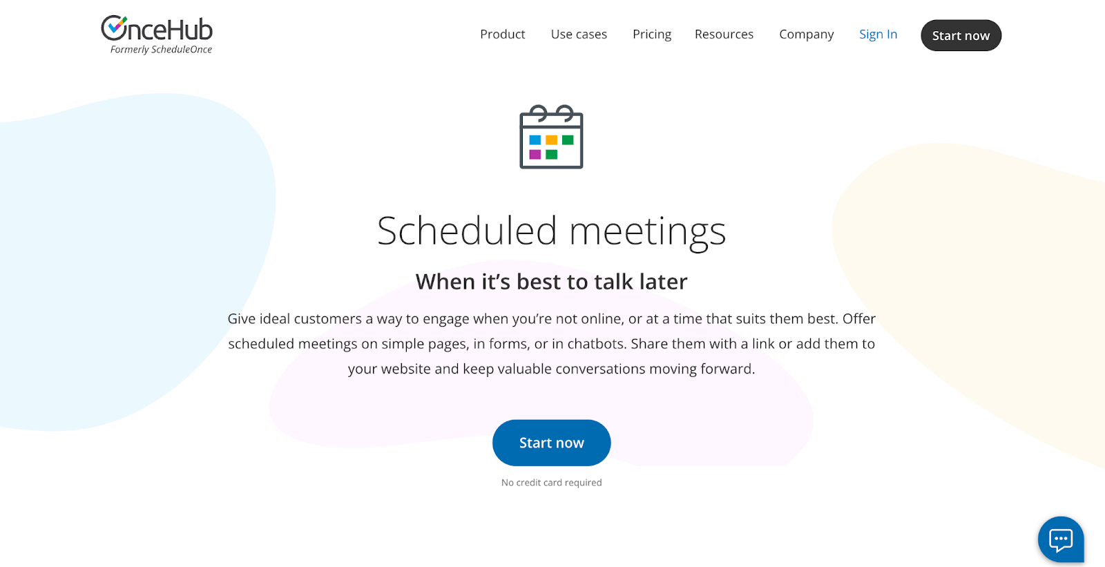OnceHub scheduling interface