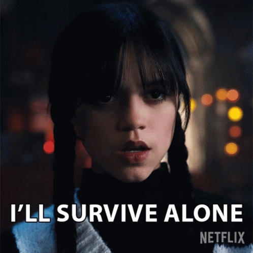 Survive alone gif