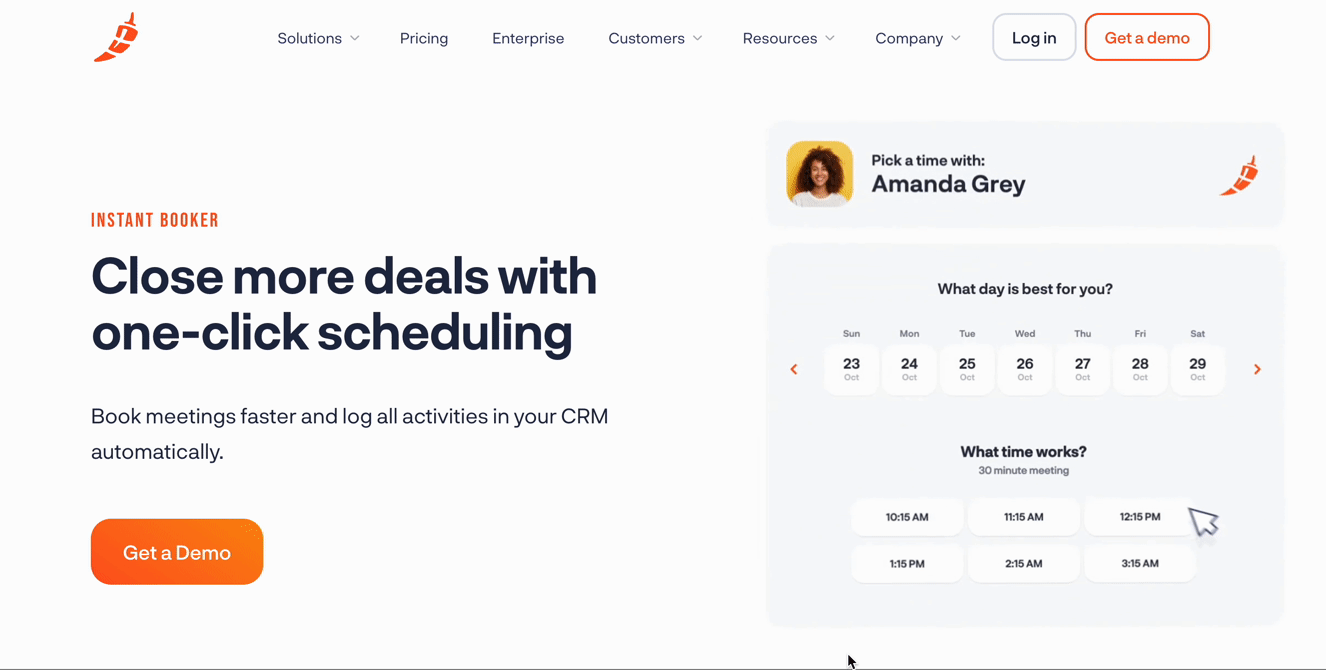 Chili Piper scheduling demo