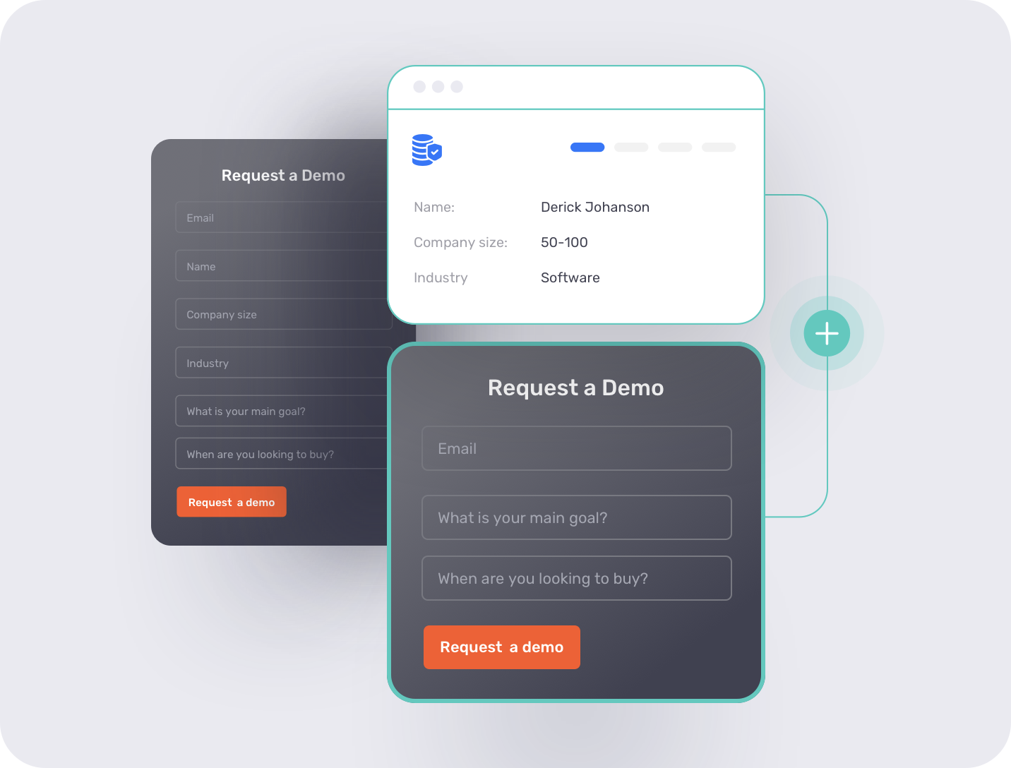 Flexible booking form with enrichment vendor integration