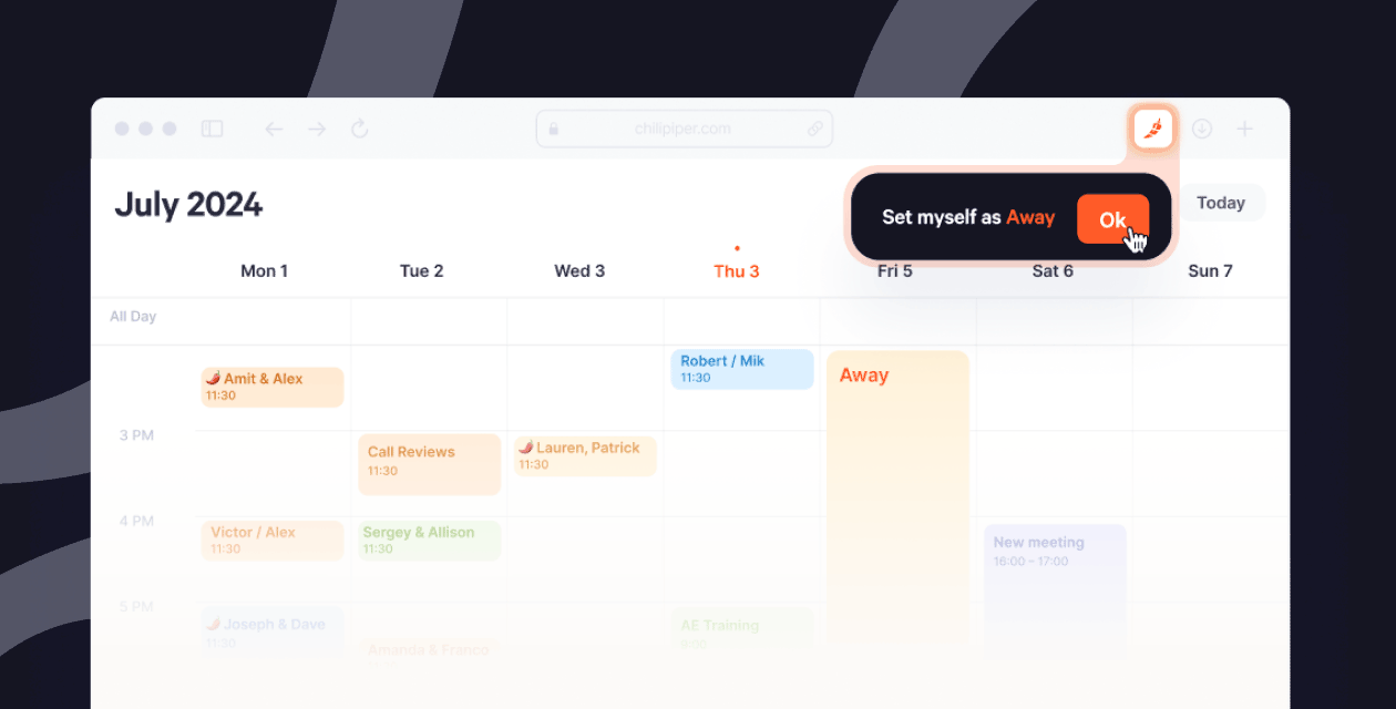 Calendar availability management