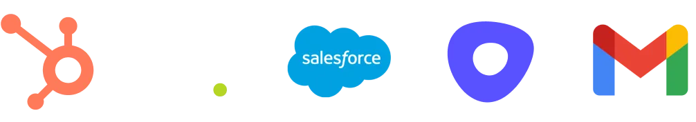 HubSpot, Salesloft, Salesforce, Outreach, Gmail