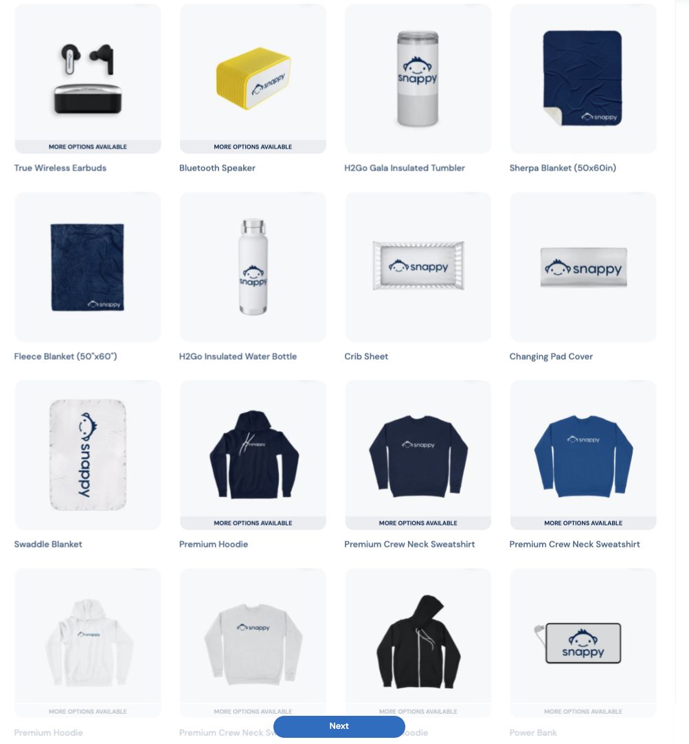 Send high-quality branded swag