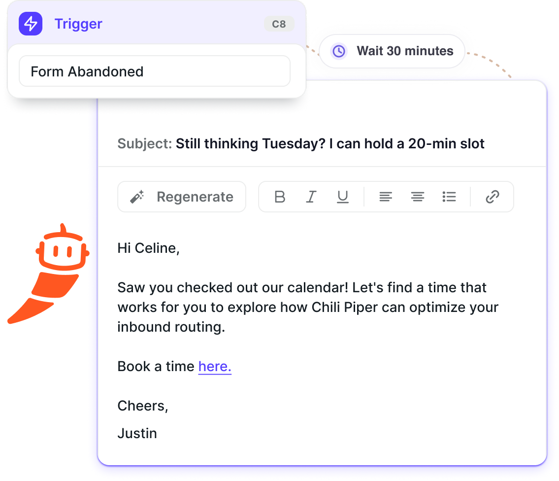 Chili Piper Orchestrator re-engaging leads